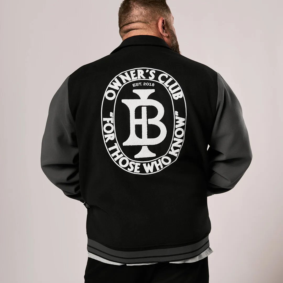 OFF FIELD Varsity Jacket - Black/Charcoal sold by One Bone product image thumbnail 5
