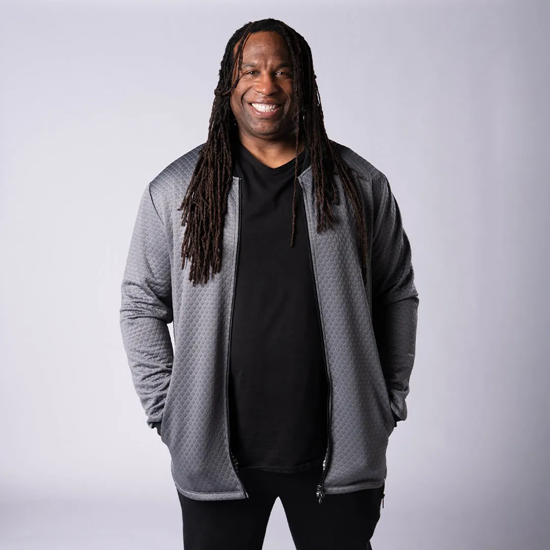 Quilt Bomber - Grey sold by One Bone product image thumbnail 2