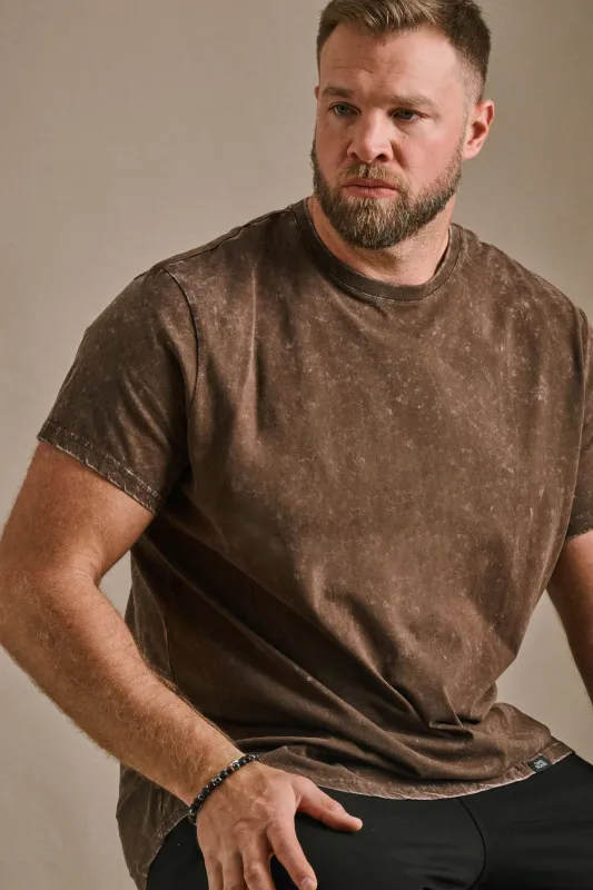 Stone Wash Tee - Coffee Marble made by One Bone
