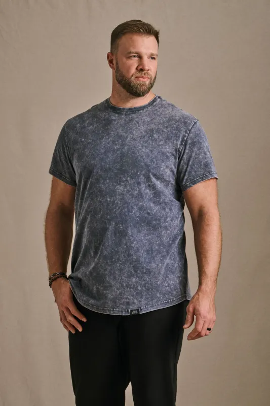 Stone Wash Tee - Navy Marble made by One Bone