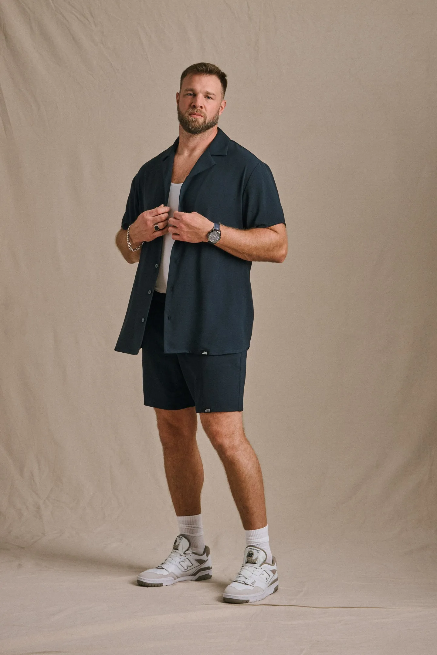 Airflow Yacht Shirt - Navy sold by One Bone product image thumbnail 5