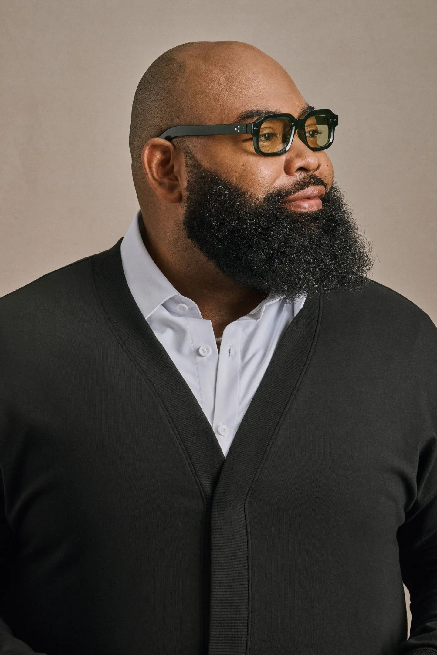 French Terry Cardigan - Black sold by One Bone