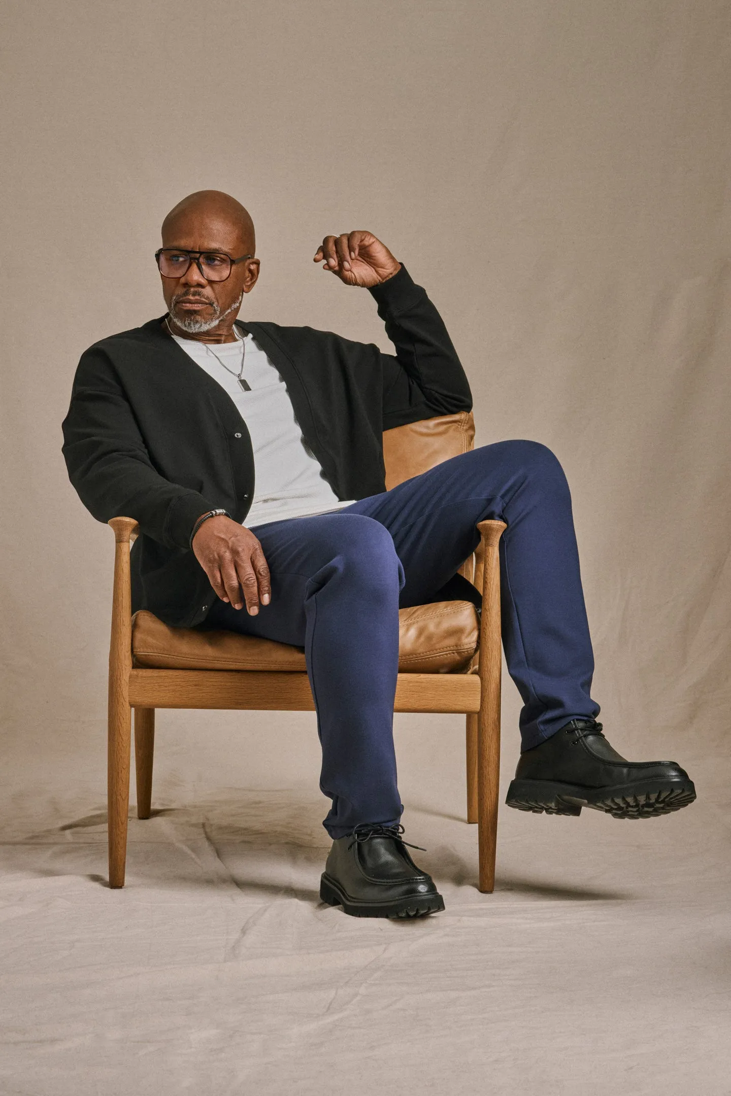 French Terry Cardigan - Black sold by One Bone product image thumbnail 3