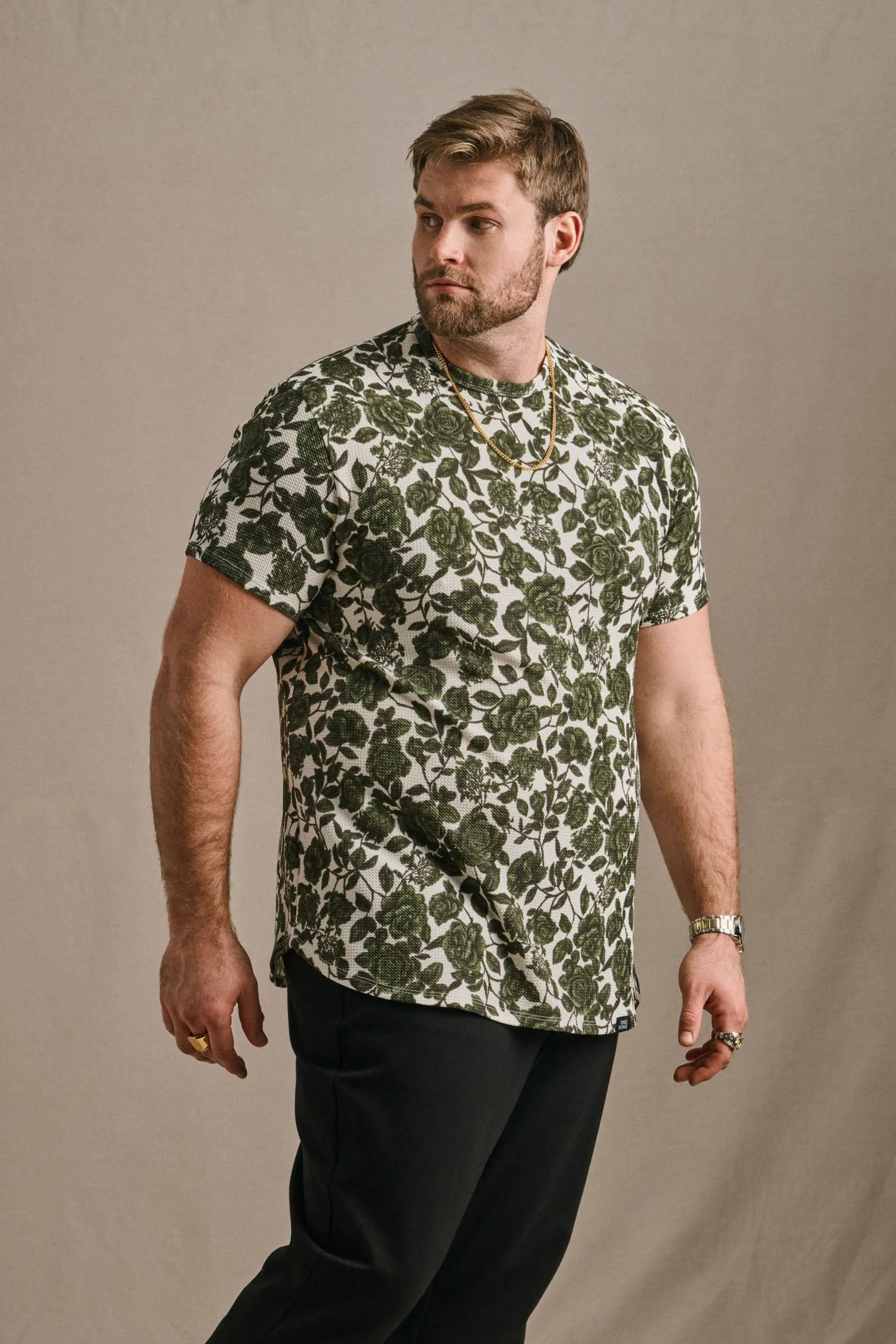 Bullet Tee - Green Floral sold by One Bone product image thumbnail 4