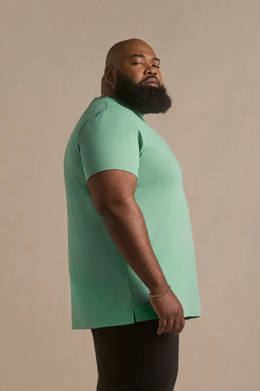 Split Hem Cotton 95/5 - Mint made by One Bone