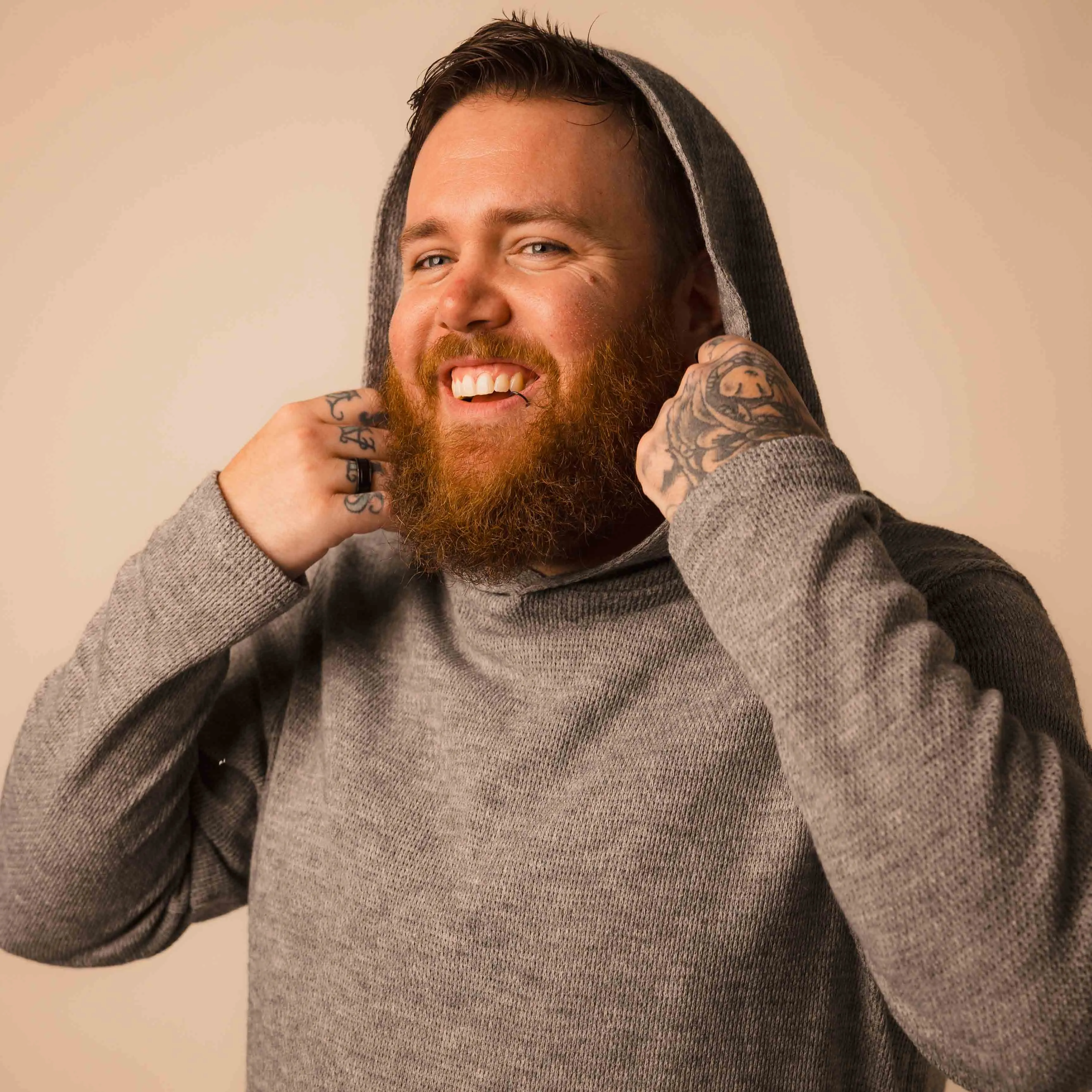 Knit Hoodie - Light Grey sold by One Bone product image thumbnail 3