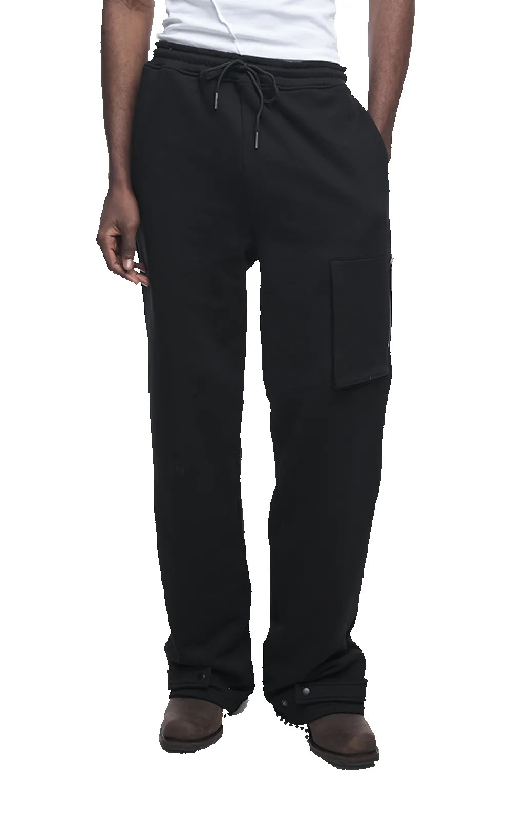 BLACK CARGO LOUNGE PANTS sold by Spencer Badu product image thumbnail 2
