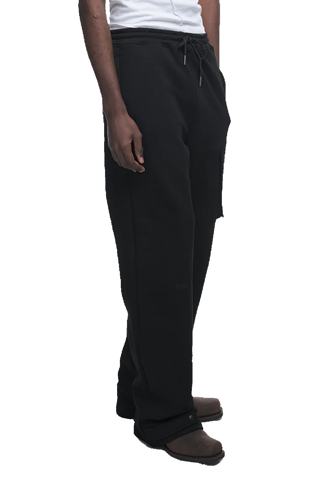 BLACK CARGO LOUNGE PANTS sold by Spencer Badu product image thumbnail 4