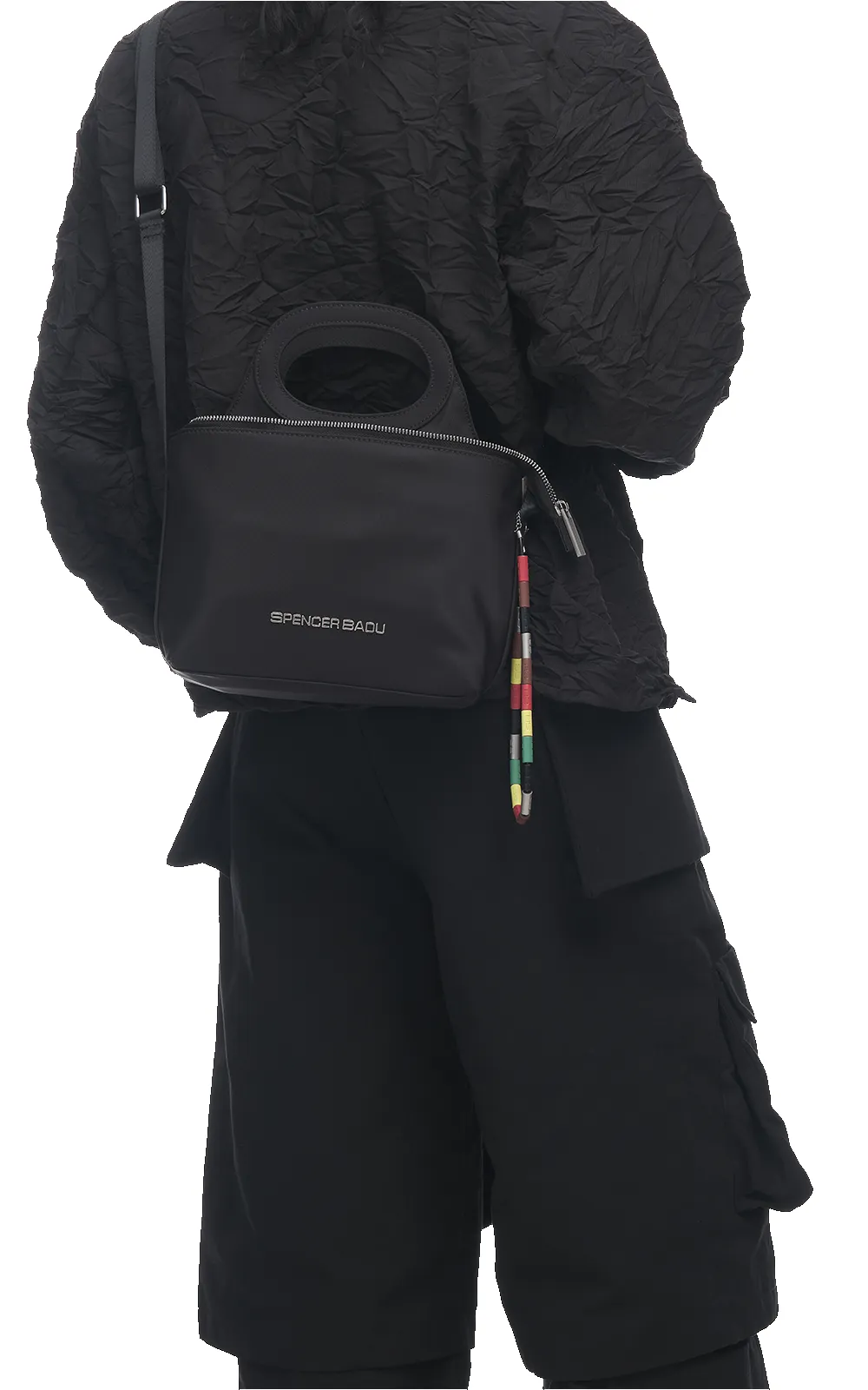 BLACK SMALL 2-IN-1 TOTE BAG sold by Spencer Badu product image thumbnail 2