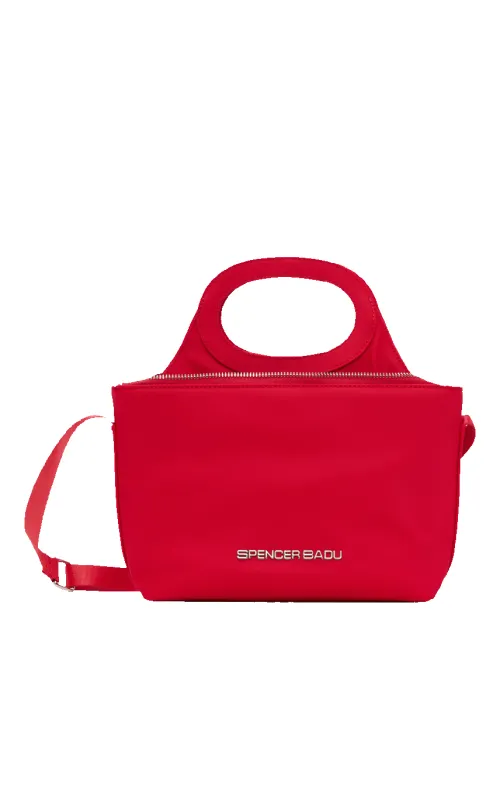 RED MEDIUM 2-IN-1 TOTE BAG sold by Spencer Badu