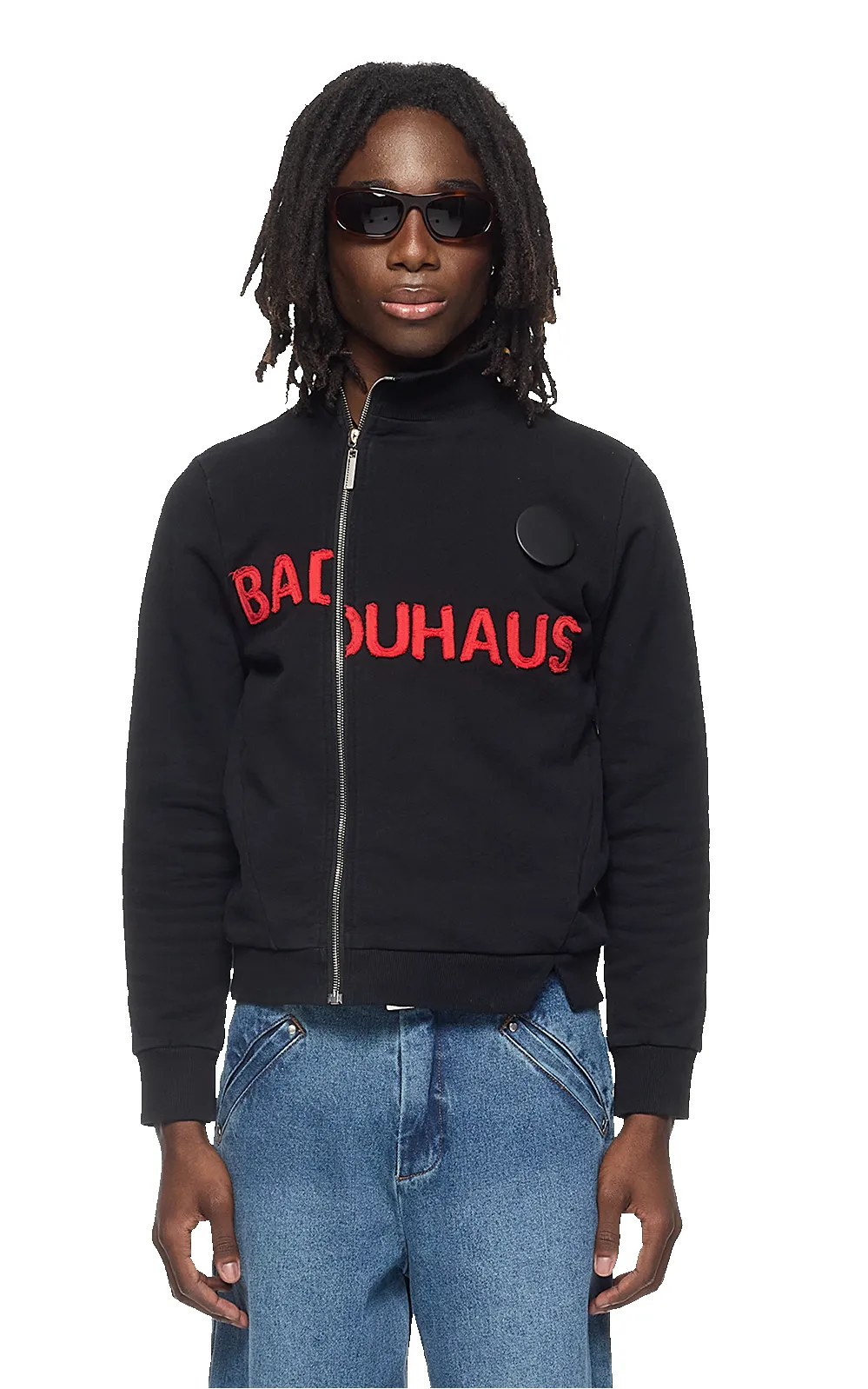 SHRUNKEN TRACK JACKET IN BLACK sold by Spencer Badu product image thumbnail 2