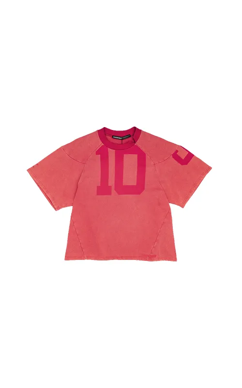 RED WASHED JERSEY sold by Spencer Badu