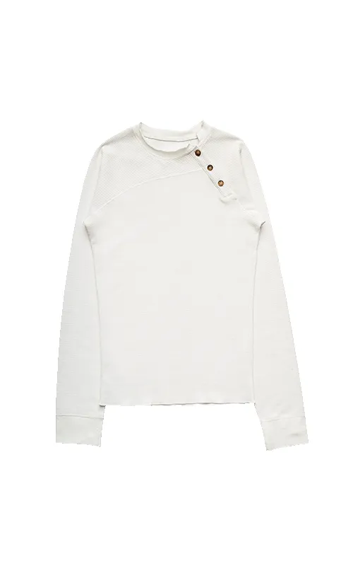 WHITE TWISTED HENLEY sold by Spencer Badu