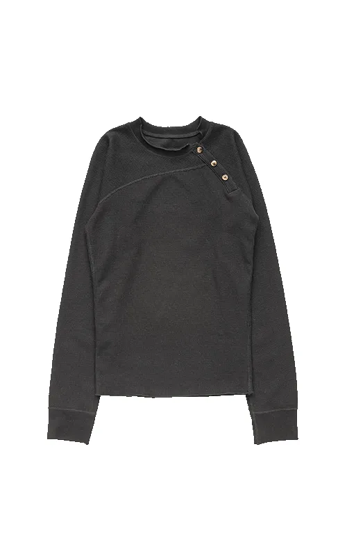 BLACK TWISTED HENLEY sold by Spencer Badu