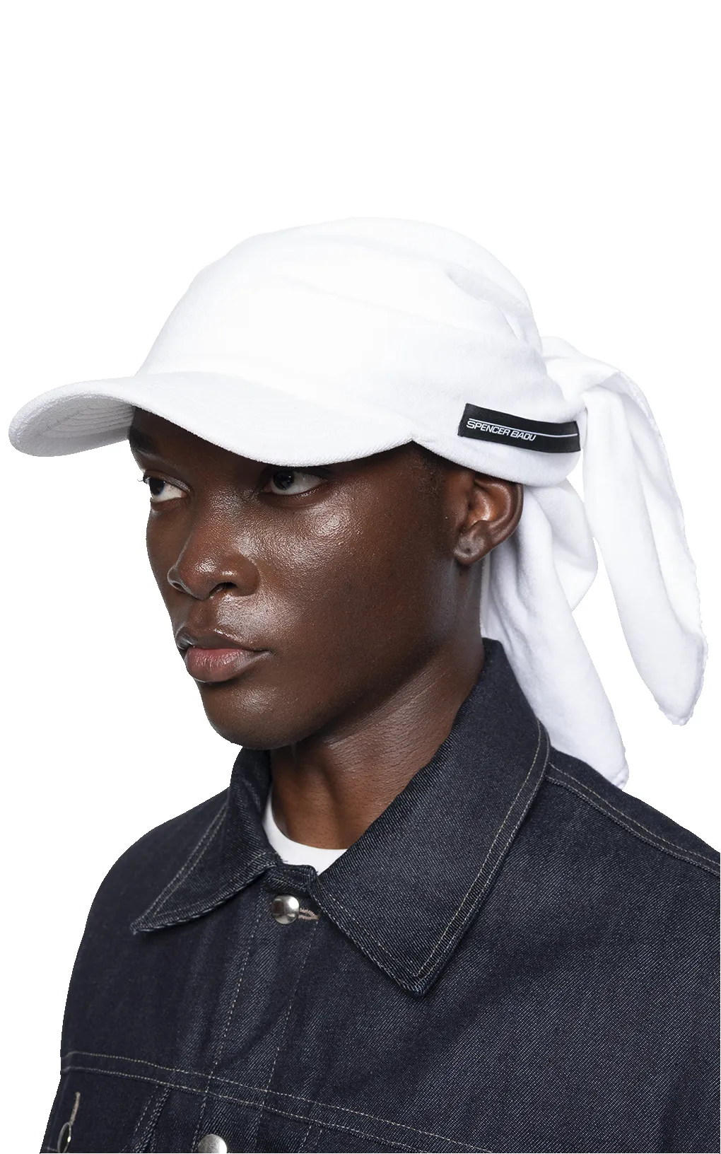 WHITE TOWEL CAP sold by Spencer Badu product image thumbnail 2