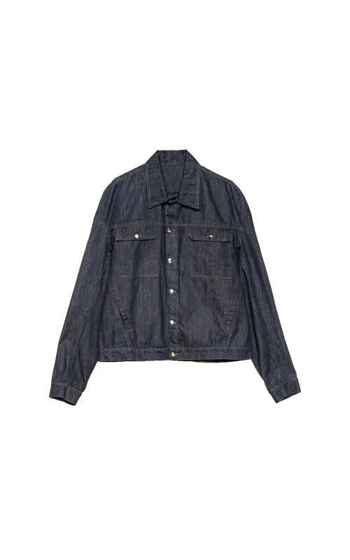 NAVY DENIM JACKET sold by Spencer Badu