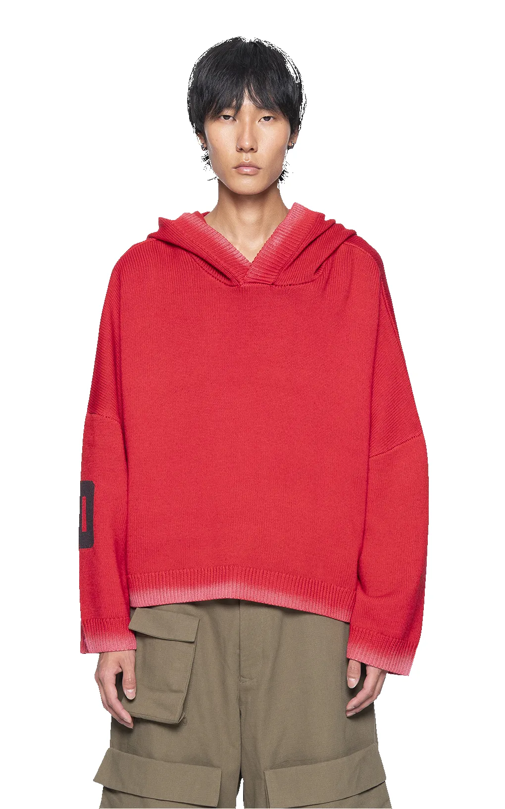 RED KNIT HOODIE sold by Spencer Badu product image thumbnail 2