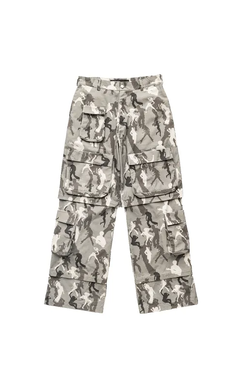 GRAY CAMO CARGO PANT sold by Spencer Badu