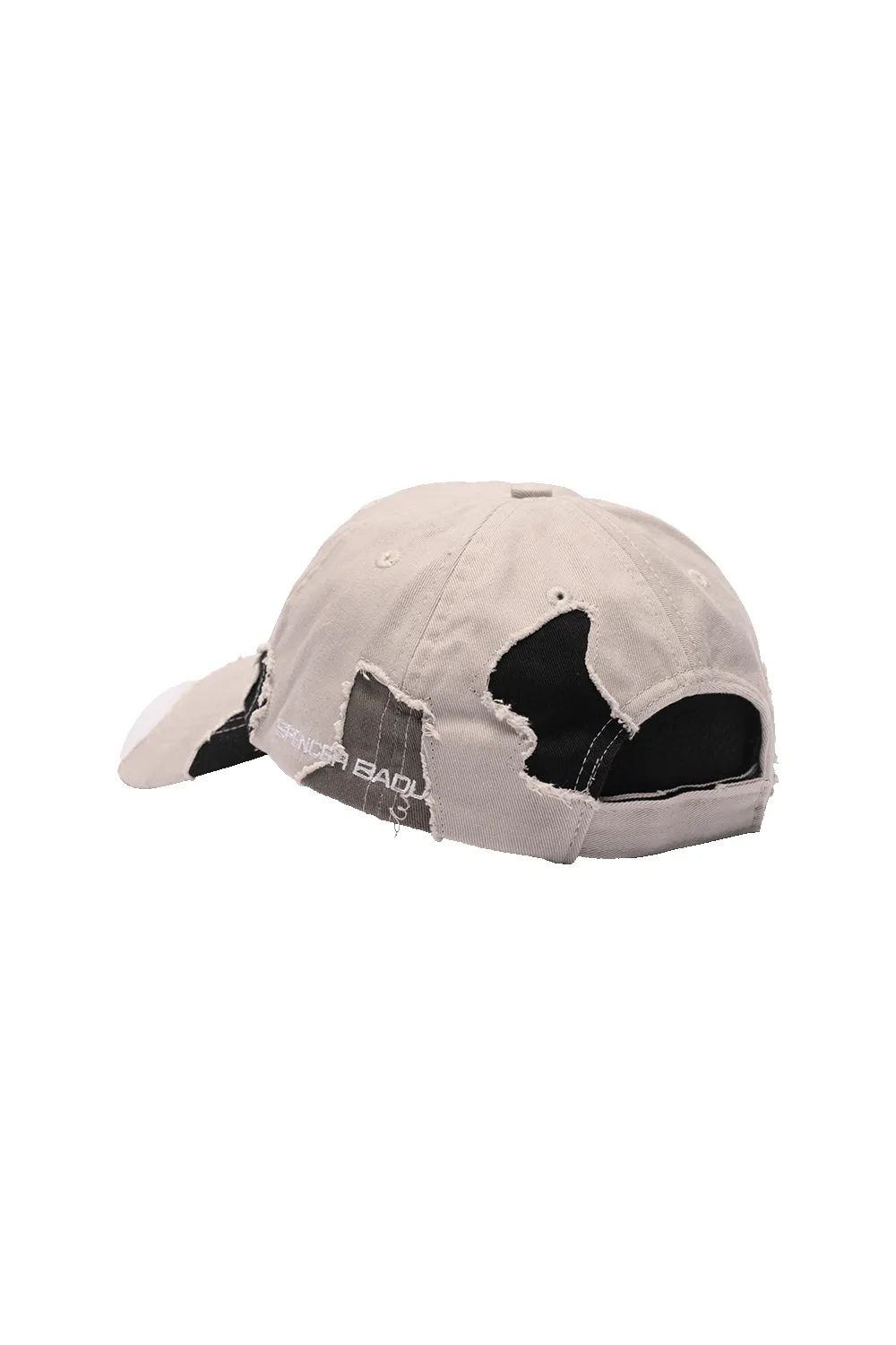 DECONSTRUCTED CAMO CAP IN GRAY sold by Spencer Badu product image thumbnail 4