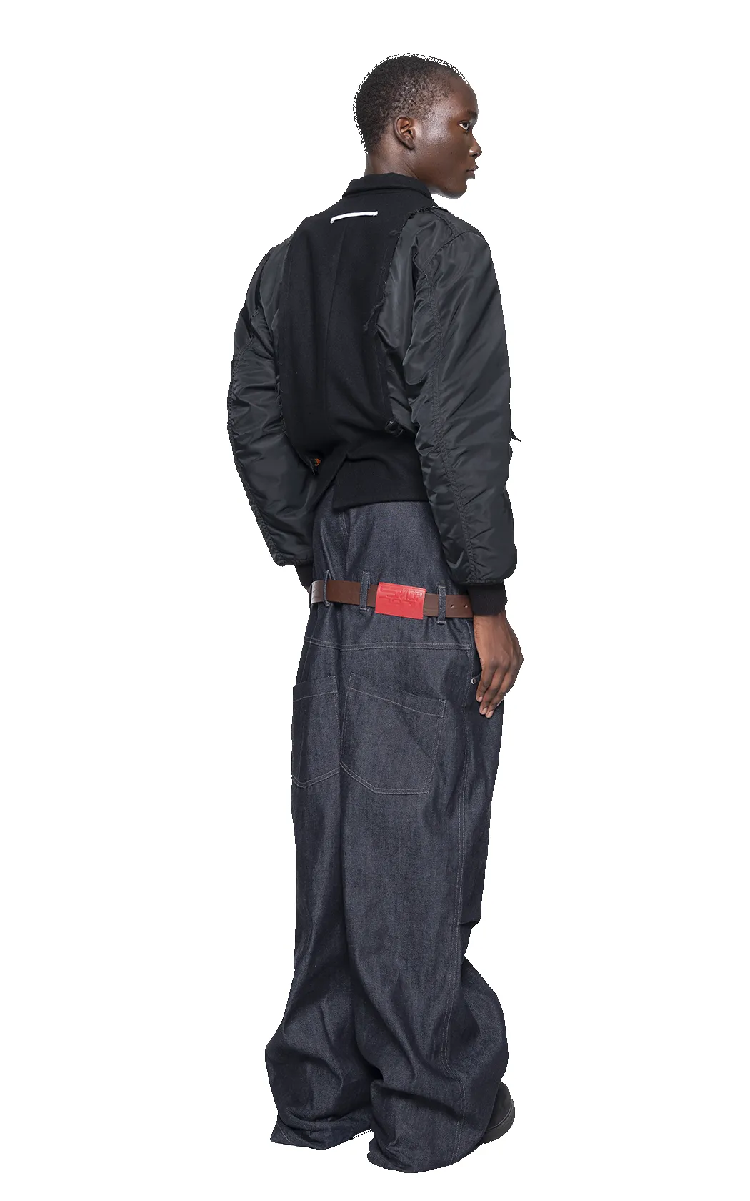 BLACK ALPHA INDUSTRIES REWORKED BOMBER JACKET sold by Spencer Badu product image thumbnail 5