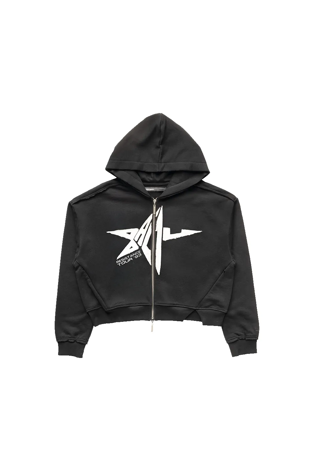 APPLIQUE BADU STAR HOODIE IN BLACK sold by Spencer Badu product image thumbnail 2