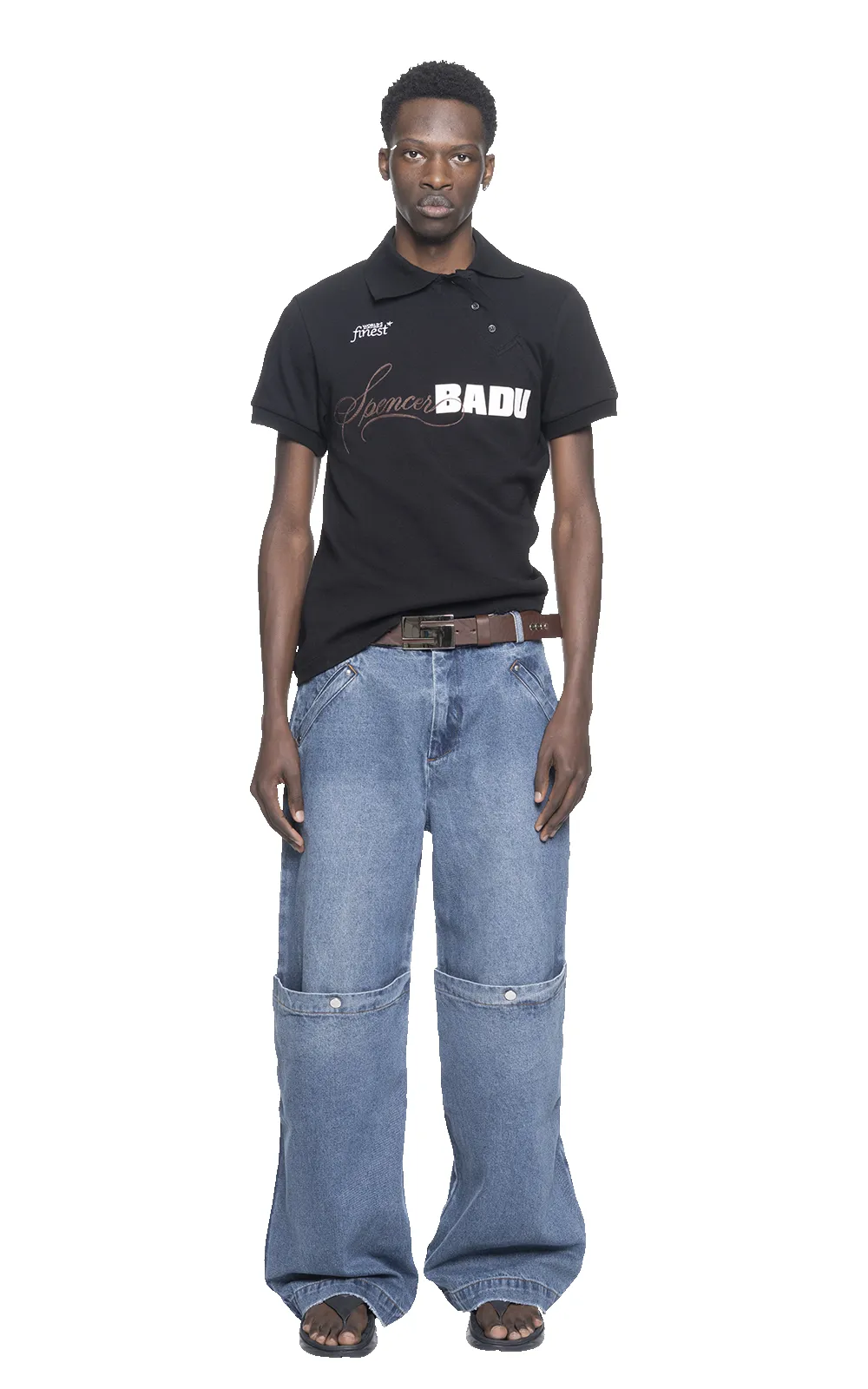 TWISTED GOLF POLO IN BLACK sold by Spencer Badu