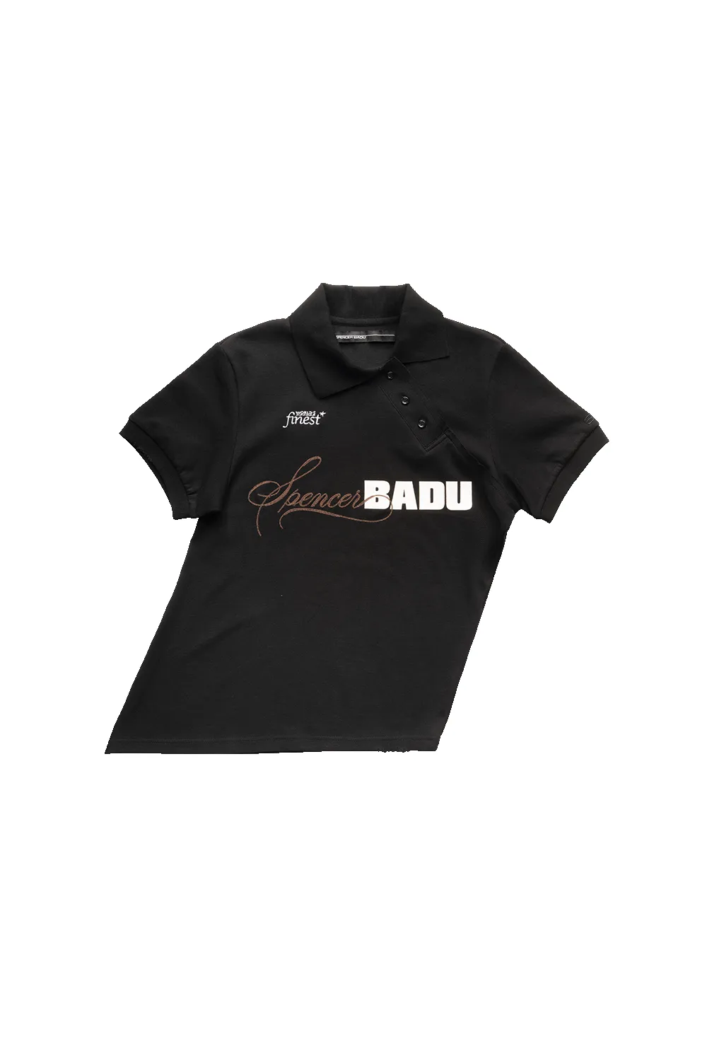 TWISTED GOLF POLO IN BLACK sold by Spencer Badu product image thumbnail 2