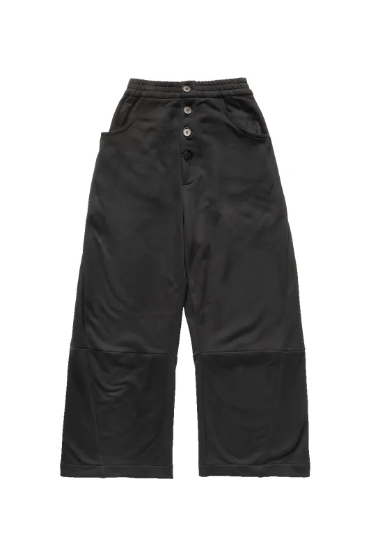 WIDE LOUNGE PANTS IN BLACK made by Spencer Badu