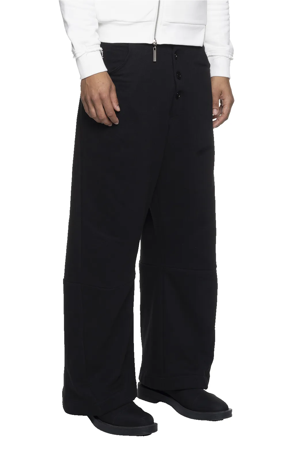 WIDE LOUNGE PANTS IN BLACK sold by Spencer Badu product image thumbnail 5