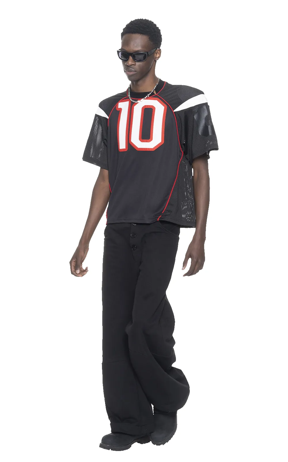 FIELD JERSEY IN BLACK sold by Spencer Badu product image thumbnail 2