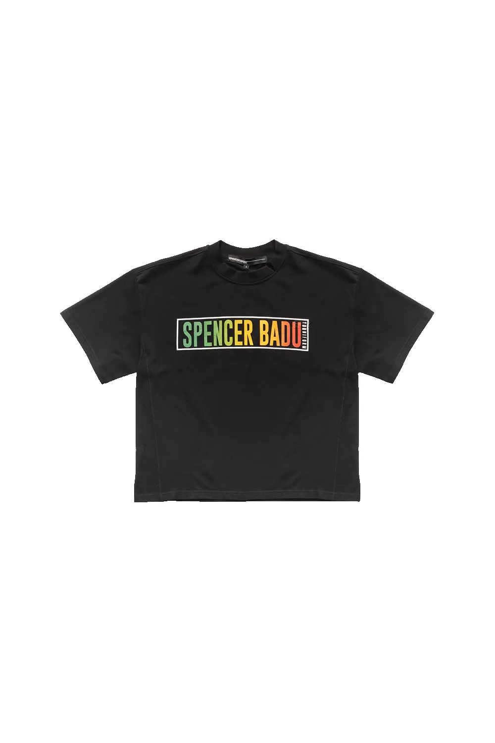 OVERSIZED BOX LOGO TEE IN BLACK sold by Spencer Badu