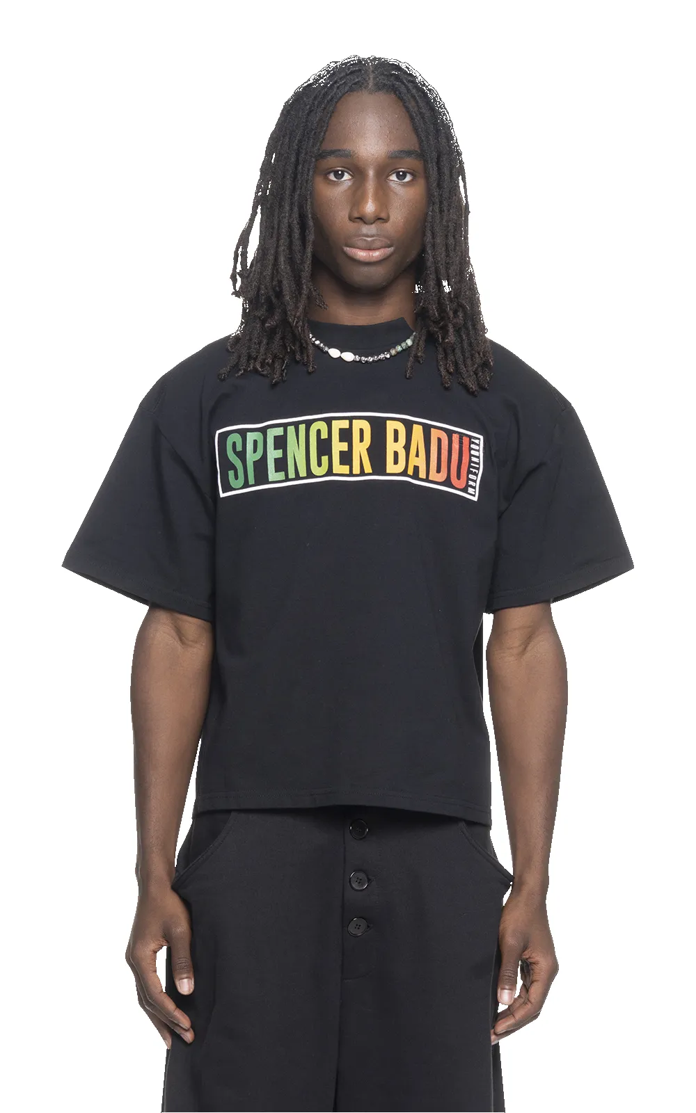 OVERSIZED BOX LOGO TEE IN BLACK sold by Spencer Badu product image thumbnail 3