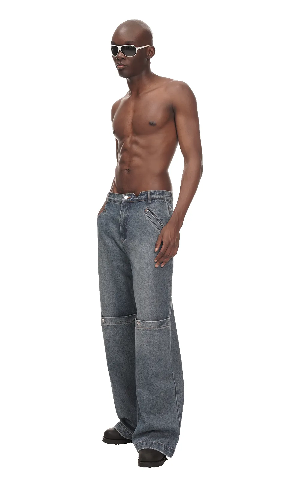WASHED DENIM IN BLUE sold by Spencer Badu product image thumbnail 4