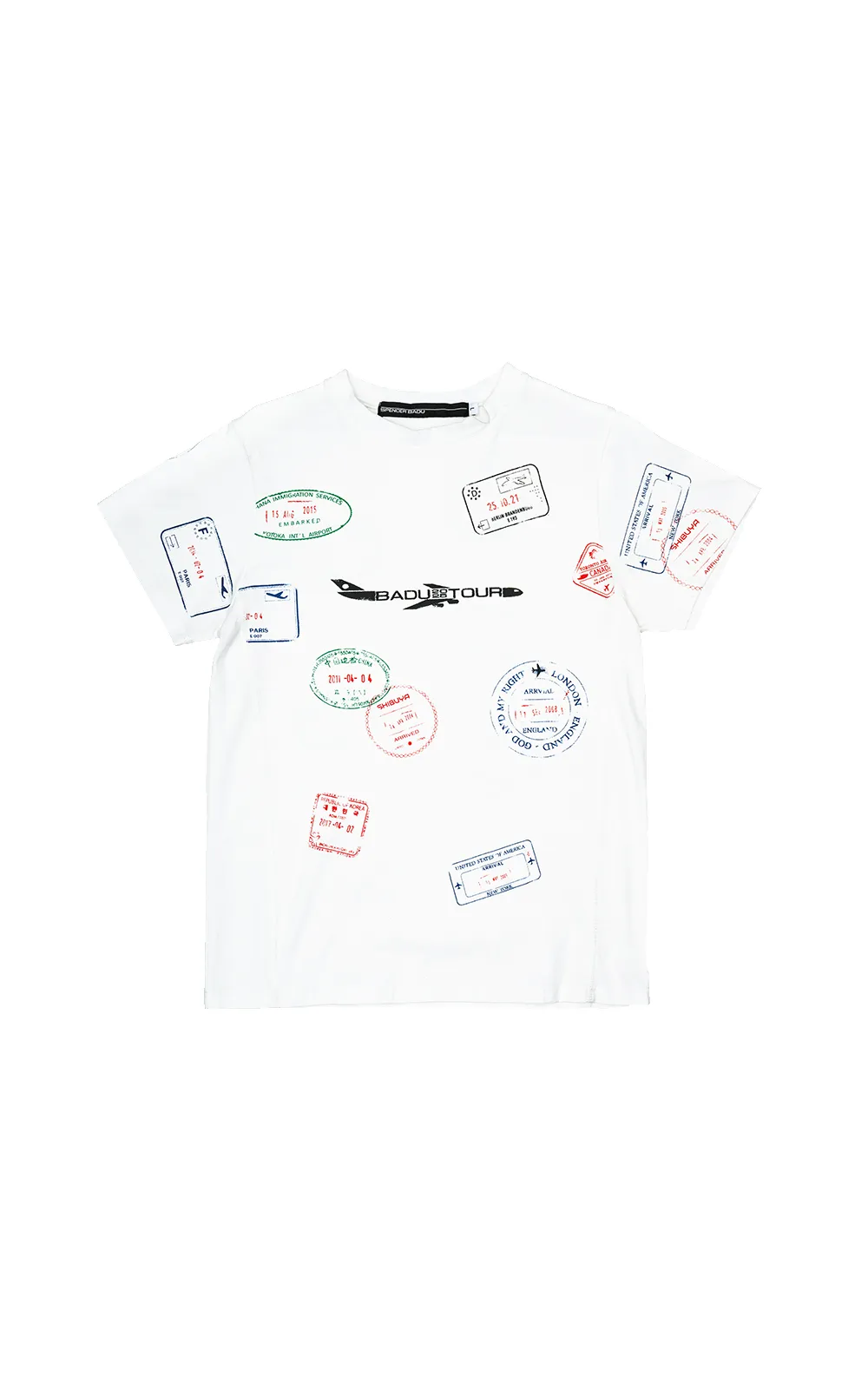 FITTED TRAVEL T-SHIRT IN WHITE sold by Spencer Badu product image thumbnail 2