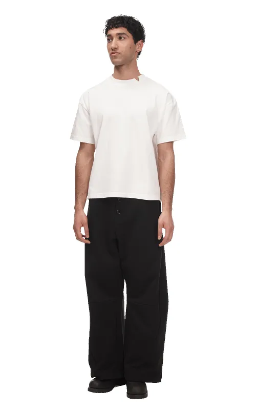 OVERSIZED BLANK TEE IN WHITE made by Spencer Badu