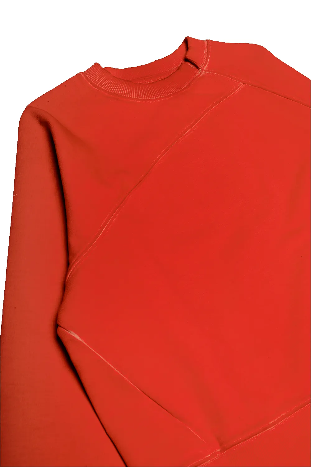 ASYMMETRICAL RAGLAN SWEATER IN RED sold by Spencer Badu product image thumbnail 4