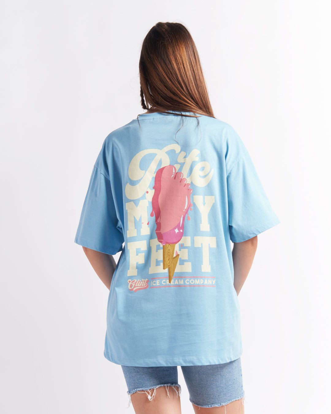 ICE CREAM TEE BLUE sold by Glint Company product image thumbnail 3