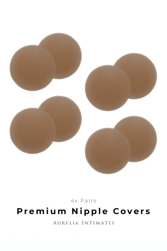 4x Premium Dark Nipple Covers sold by Aurelia Intimates