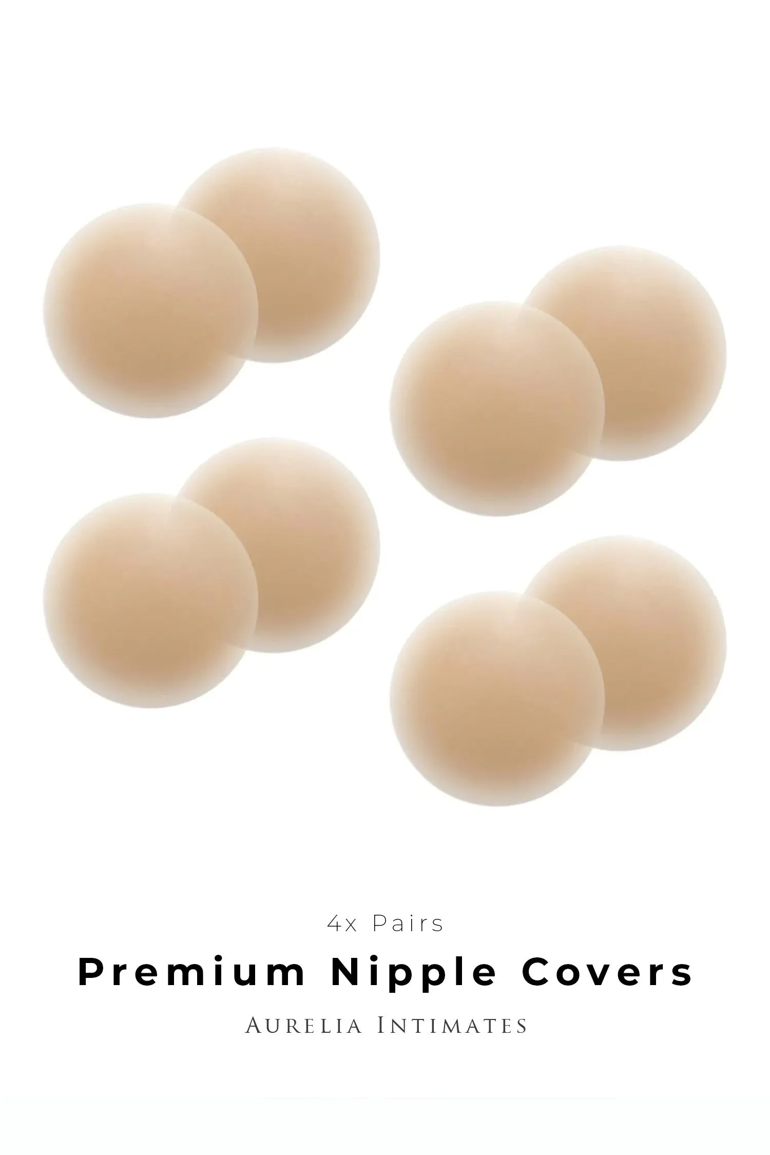 4x Premium Light Nipple Covers sold by Aurelia Intimates