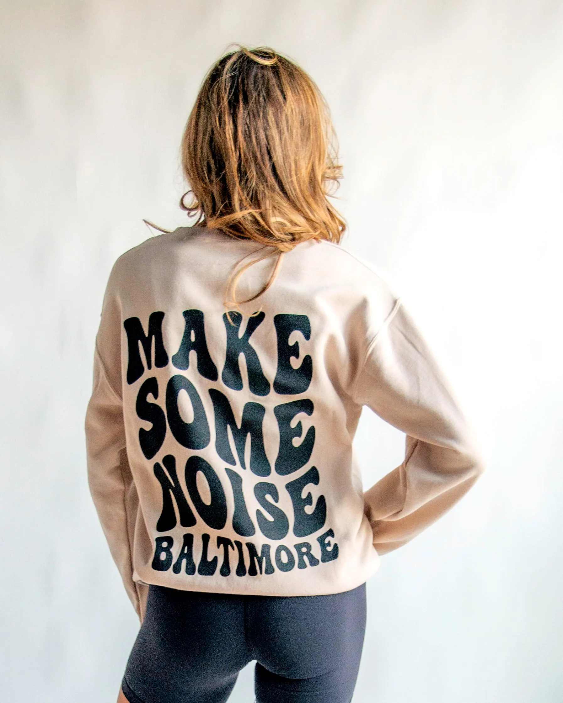 Make Some Noise Crewneck Sweatshirt By Brightside sold by Brightside Boutique product image thumbnail 5