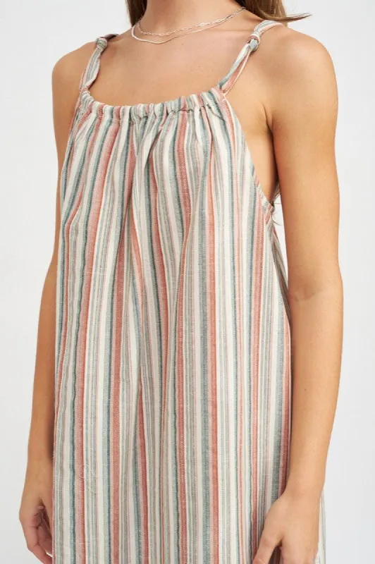 Summer Free Striped Maxi Dress With Pockets sold by Brightside Boutique