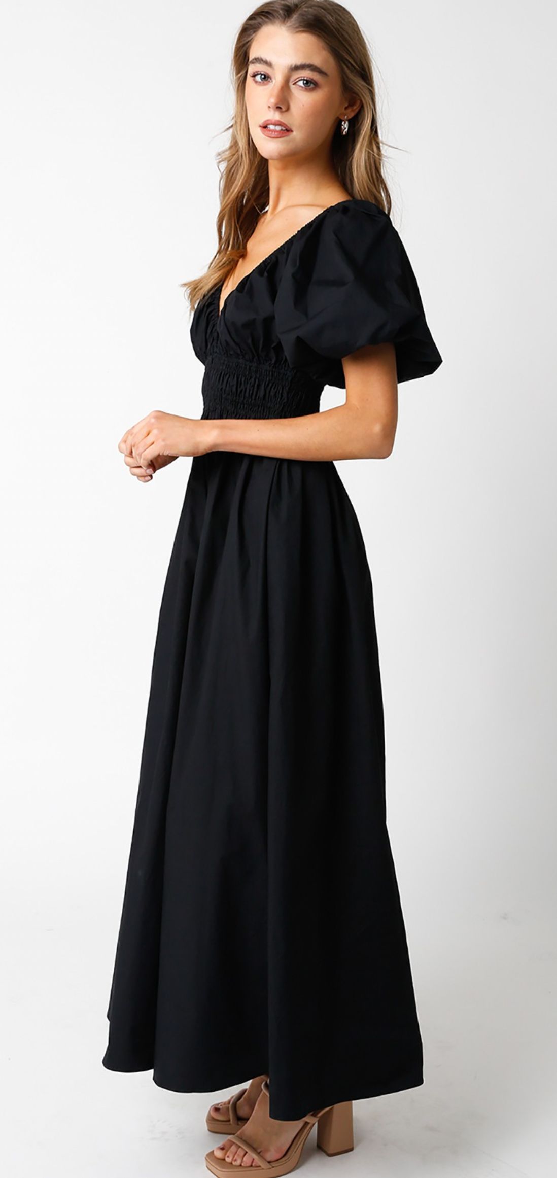 Hannah Puff Sleeve Dress sold by Brightside Boutique product image thumbnail 2