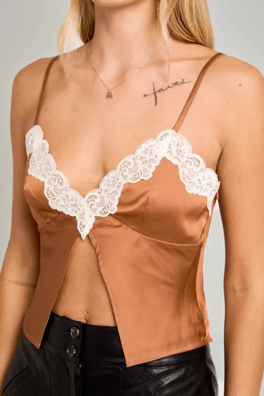 Runaway Lace Cami Top sold by Brightside Boutique