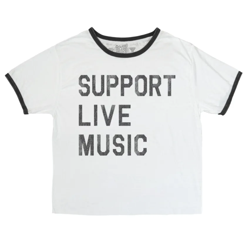 Support Live Music Graphic Tee sold by Brightside Boutique