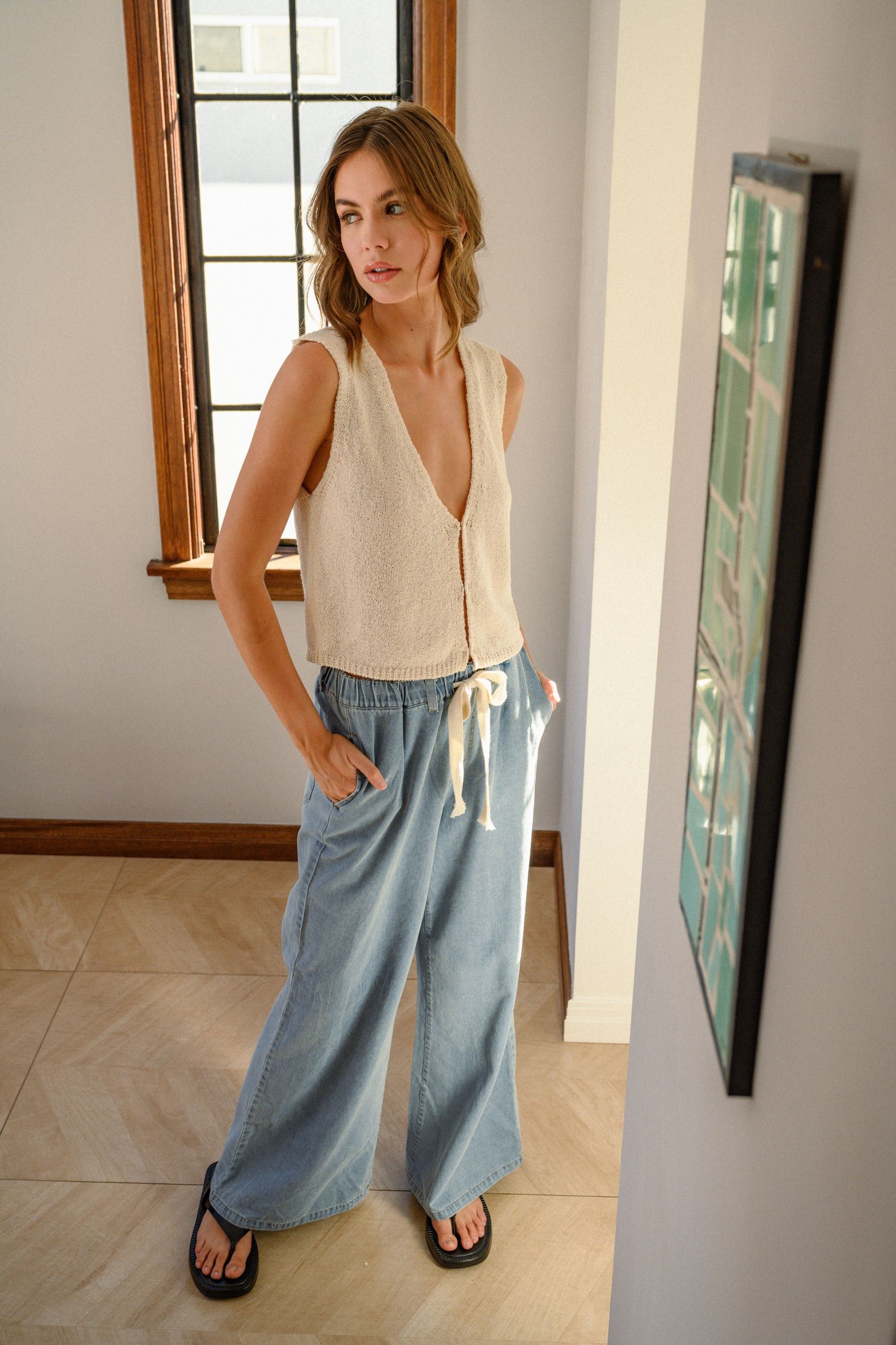 Sea Level Sweater Top sold by Brightside Boutique