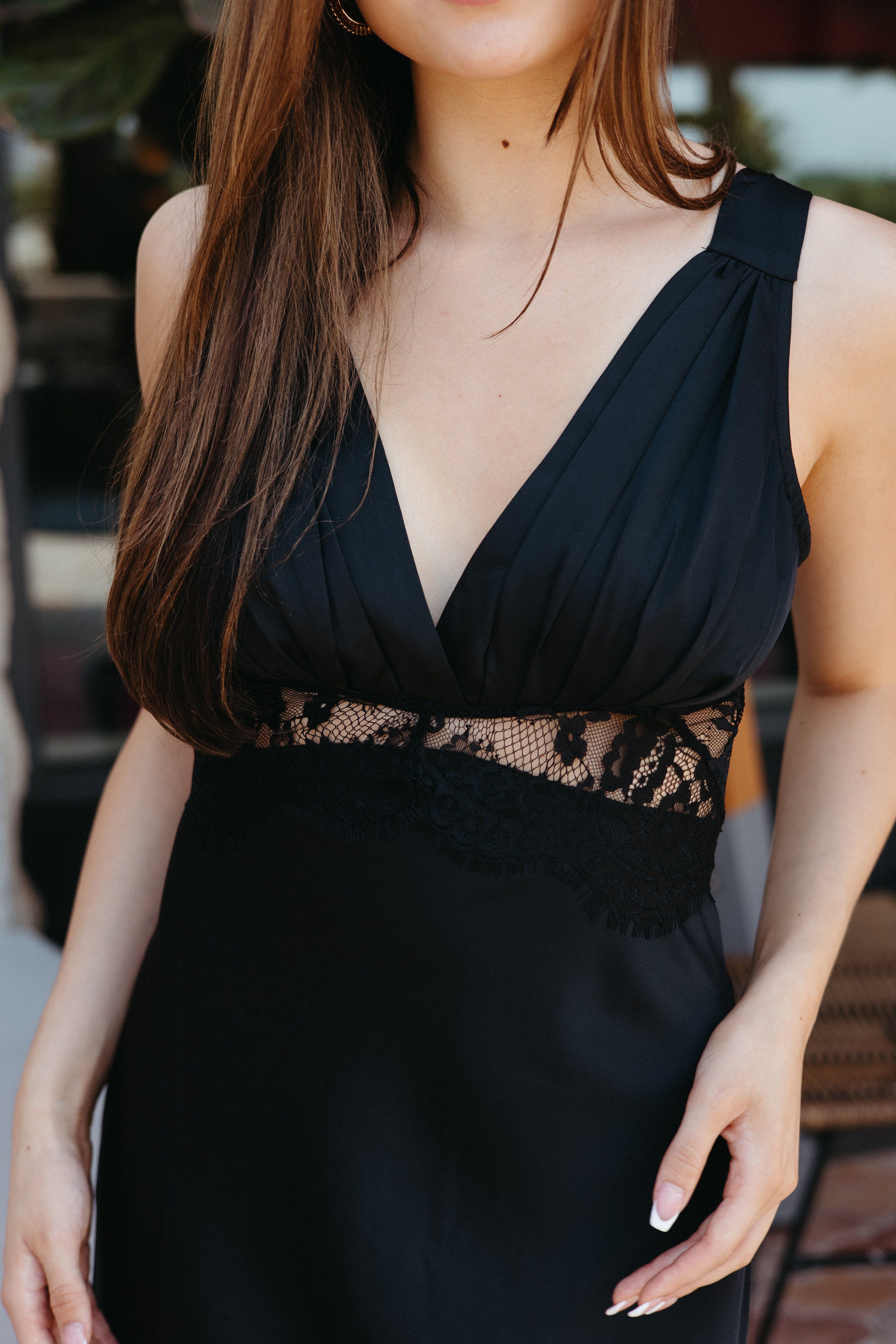 Distract Myself Lace Inset Maxi Dress sold by Brightside Boutique product image thumbnail 3