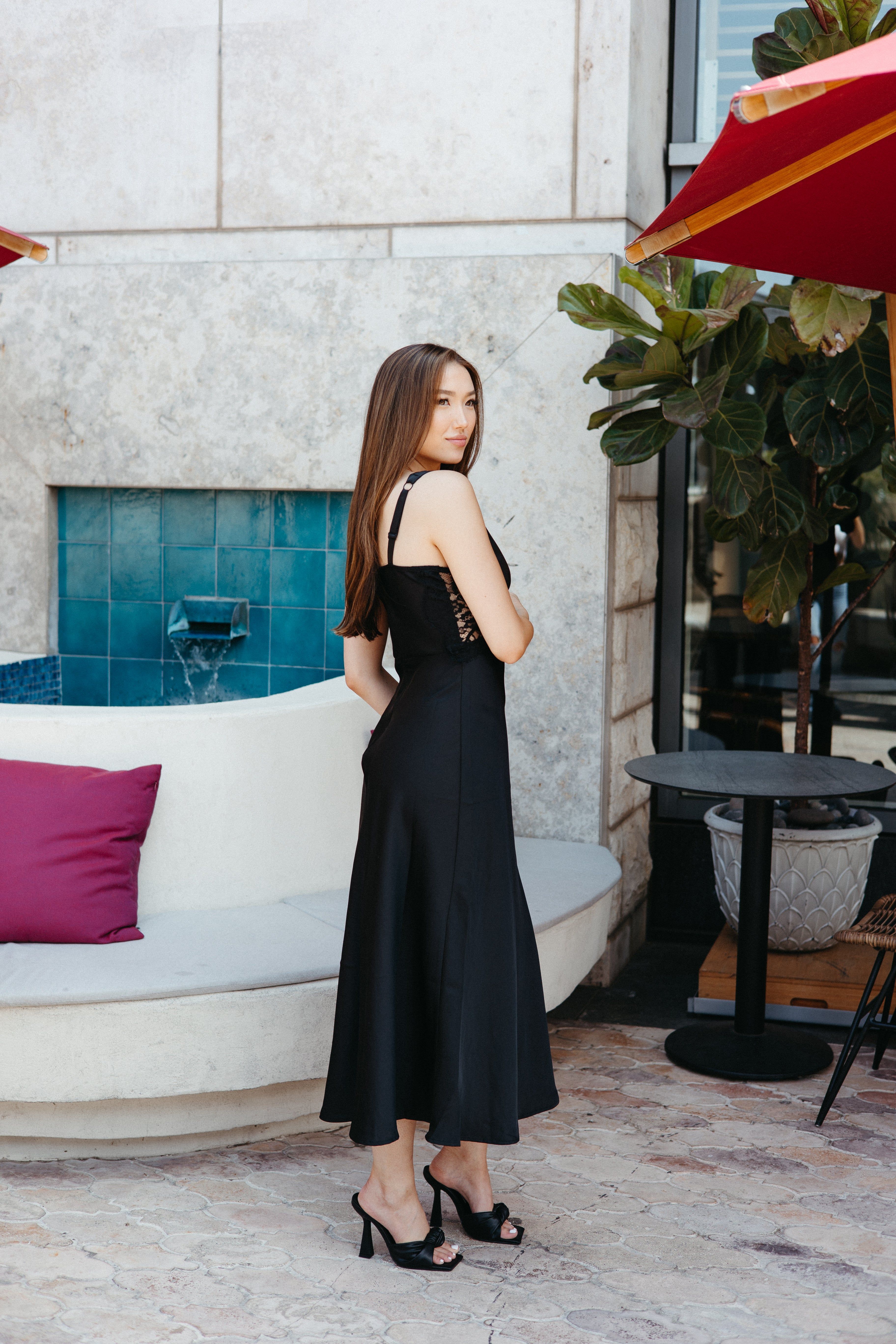 Distract Myself Lace Inset Maxi Dress sold by Brightside Boutique product image thumbnail 5