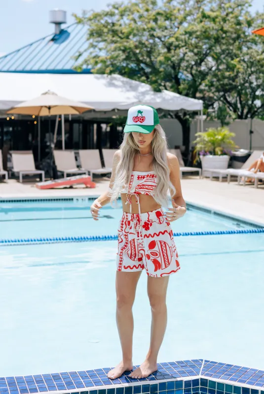Gucci Cherry Trucker Hat sold by Brightside Boutique