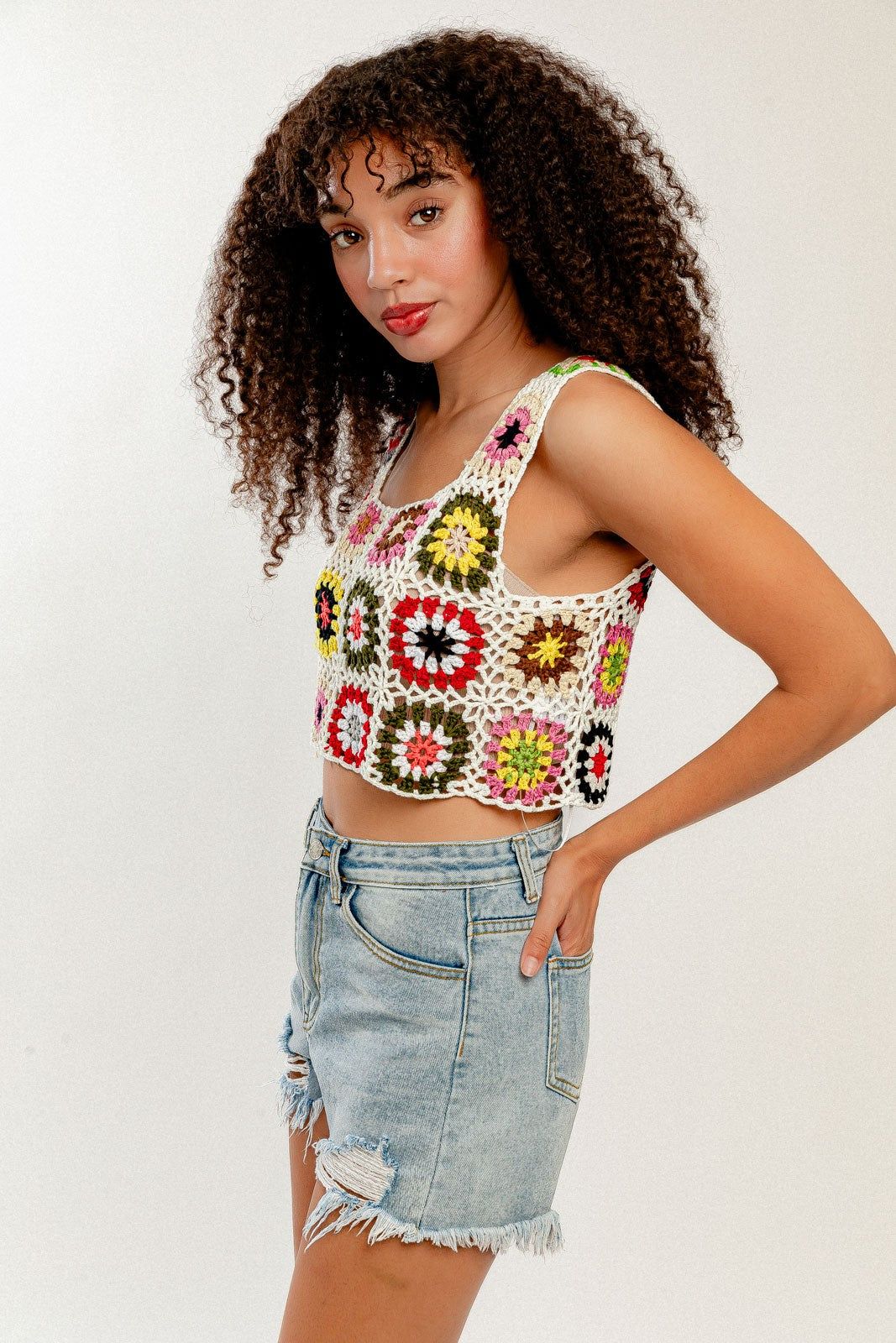 Sweet Summertime Crochet Top sold by Brightside Boutique product image thumbnail 3