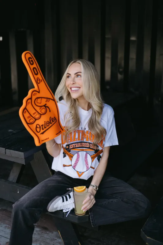 Brightside the Label Baltimore Vintage Baseball Tee sold by Brightside Boutique